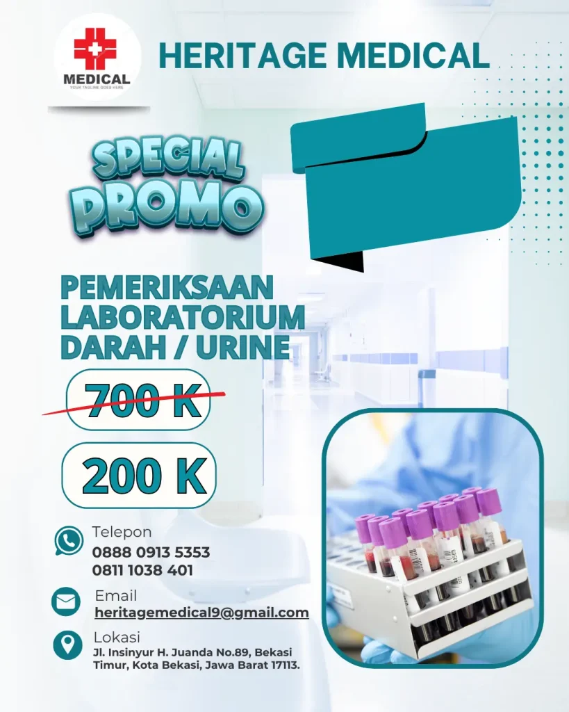 Promo Pemeriksaan Lab Darah Heritage Medical Promo Pemeriksaan Lab Darah Heritage Medical
